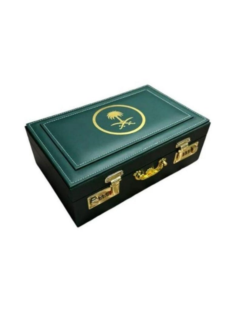 HASD-OUD Quarter Kilo Gift Box with Locks and Saudi Emblem Empty - Image 1